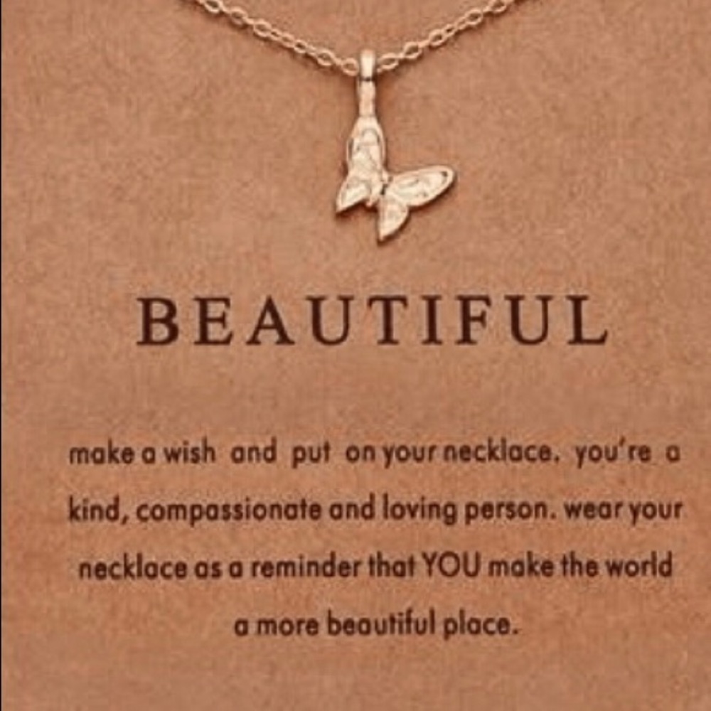NEW!!! Beautiful Butterfly inspirational Necklace